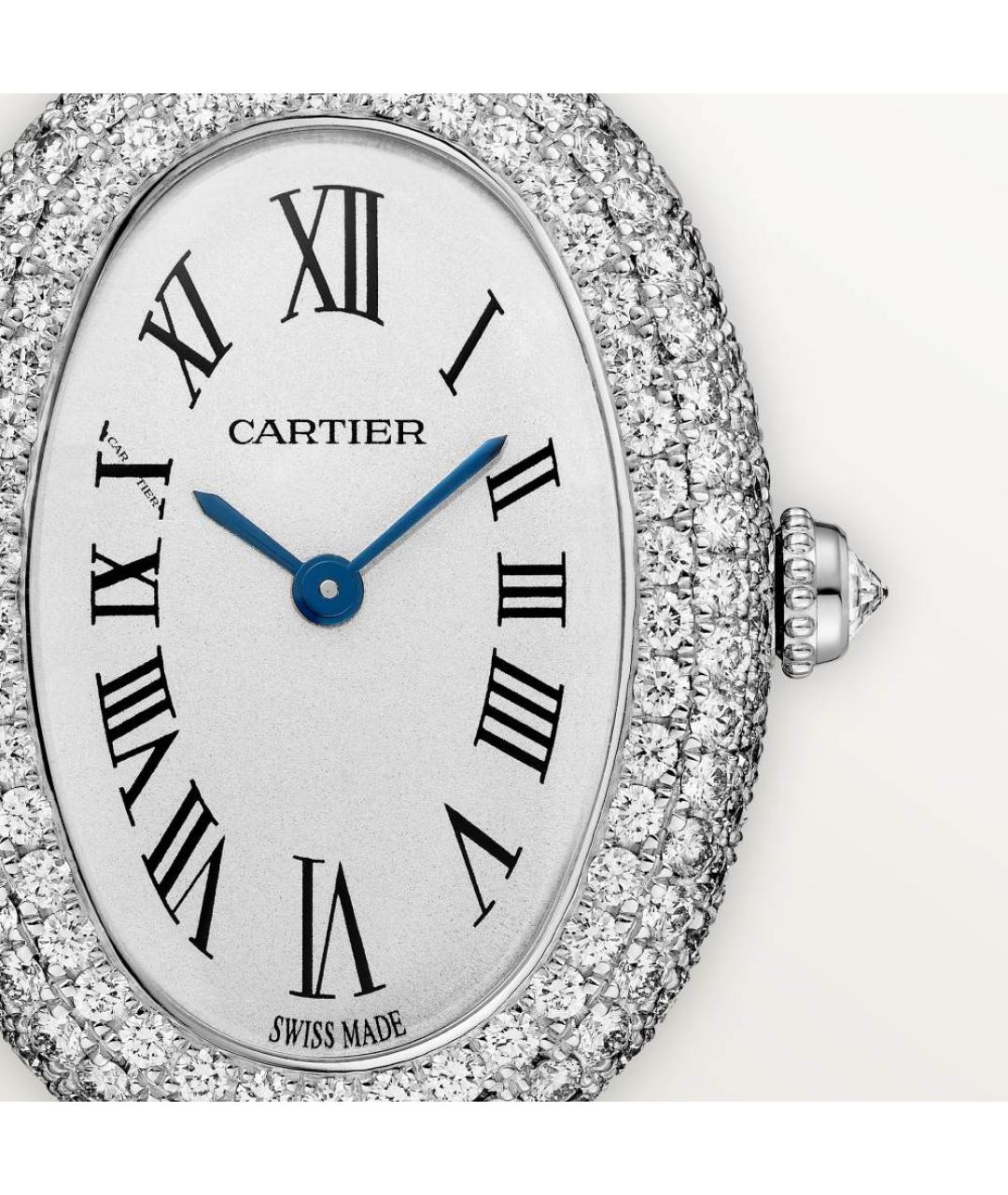 CARTIER Серебряные часы из белого золота, фото 2
