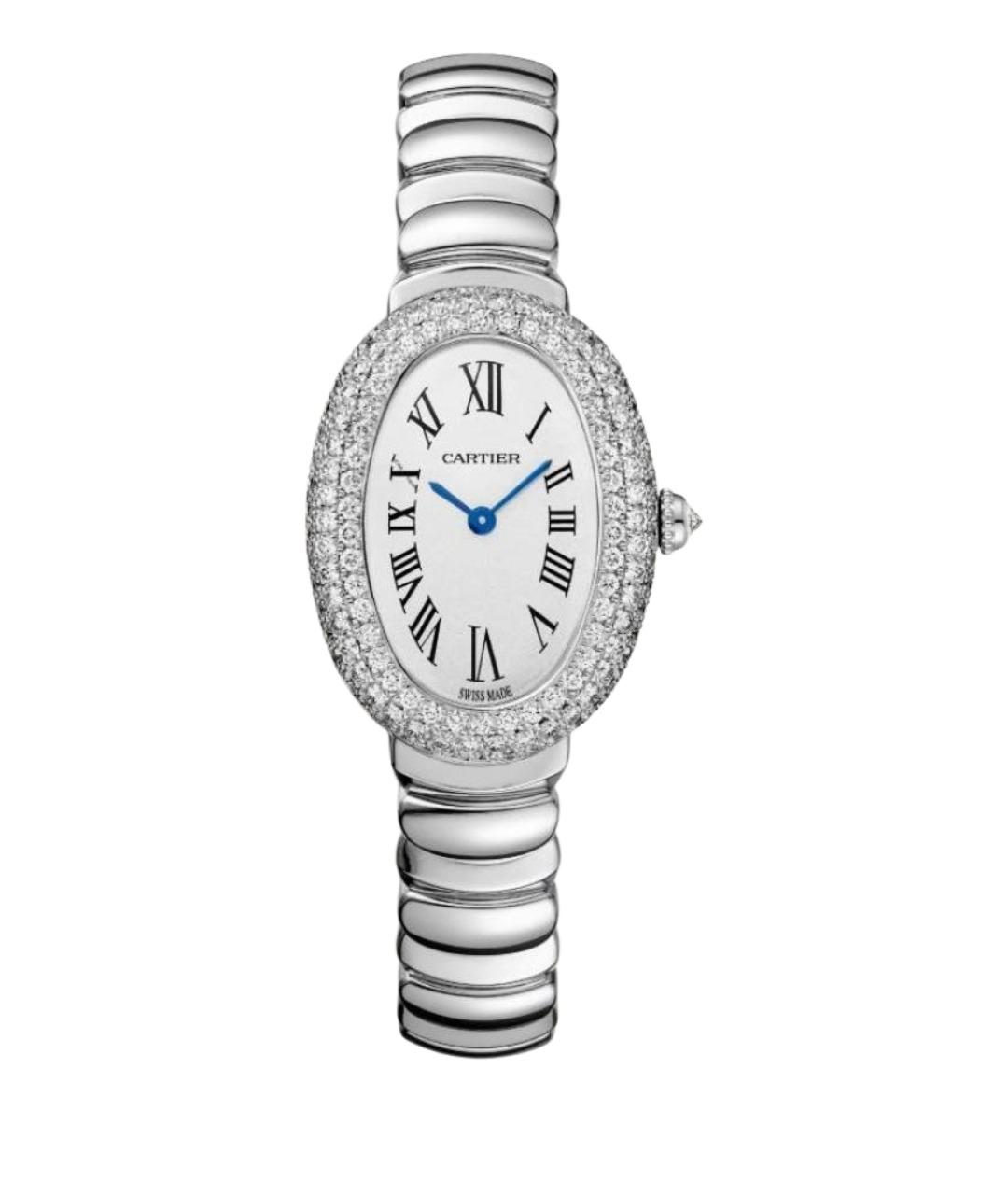 CARTIER Серебряные часы из белого золота, фото 1
