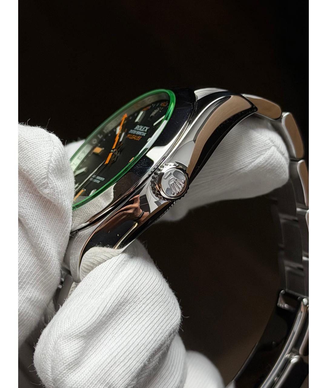 ROLEX Черные часы, фото 4