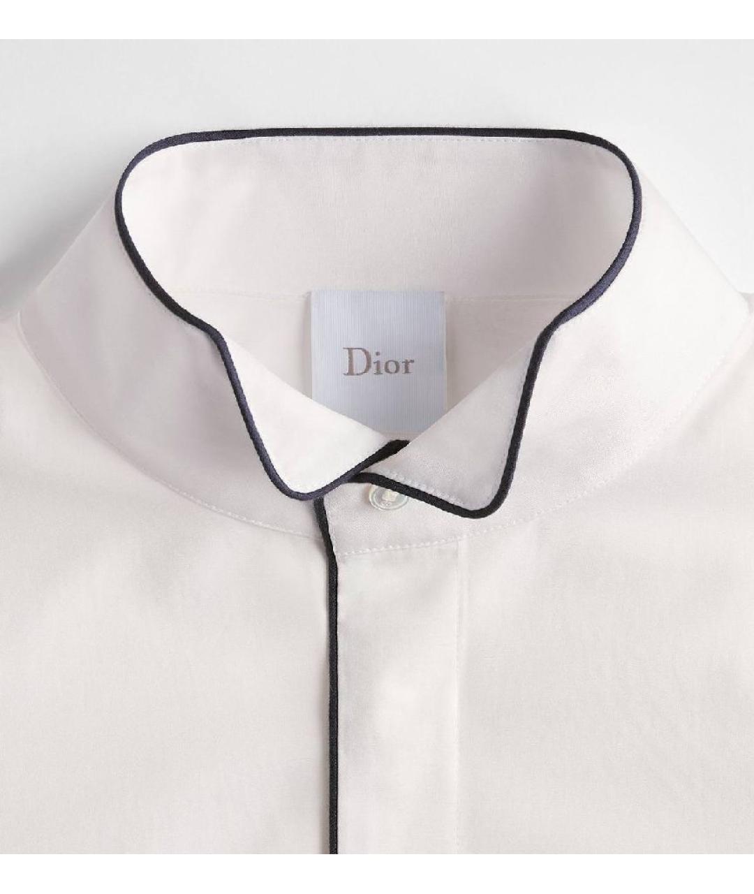 CHRISTIAN DIOR Белая хлопковая рубашка, фото 3
