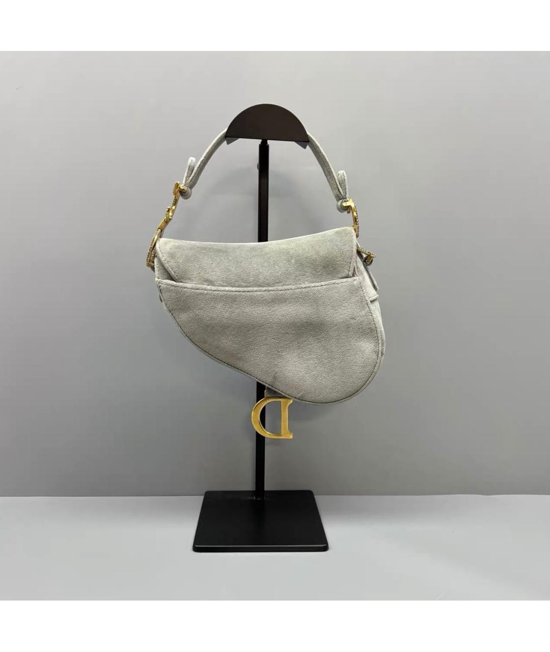 CHRISTIAN DIOR Серая сумка с короткими ручками, фото 2