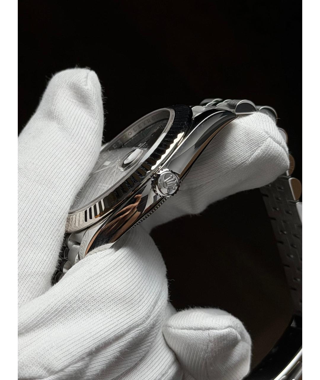 ROLEX Серые часы, фото 4