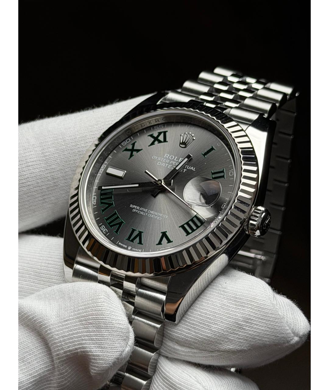 ROLEX Серые часы, фото 3