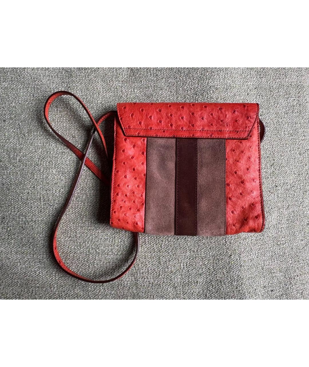 FURLA Оранжевая кожаная сумка через плечо, фото 3