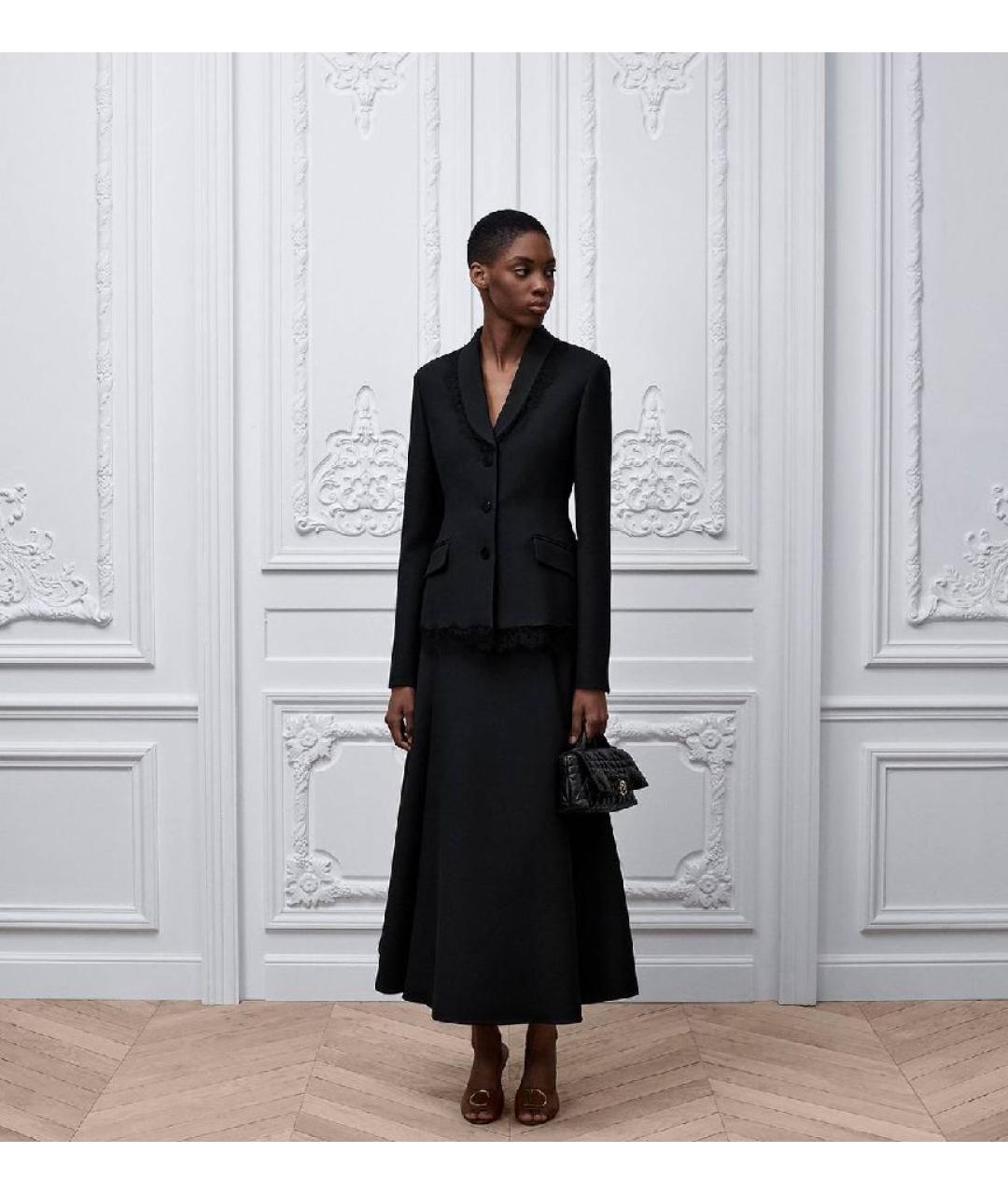 CHRISTIAN DIOR Черный шерстяной жакет/пиджак, фото 4