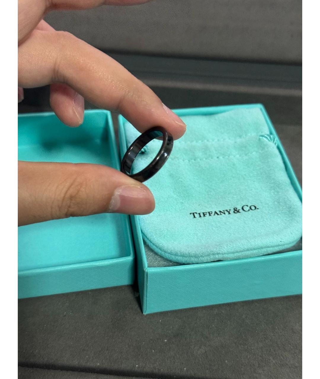 TIFFANY&CO Черное кольцо, фото 4