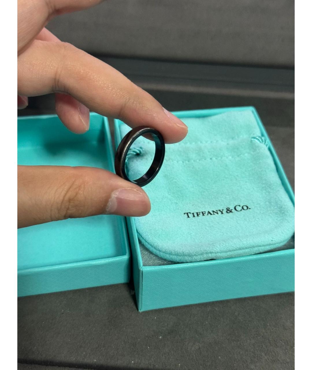 TIFFANY&CO Черное кольцо, фото 5