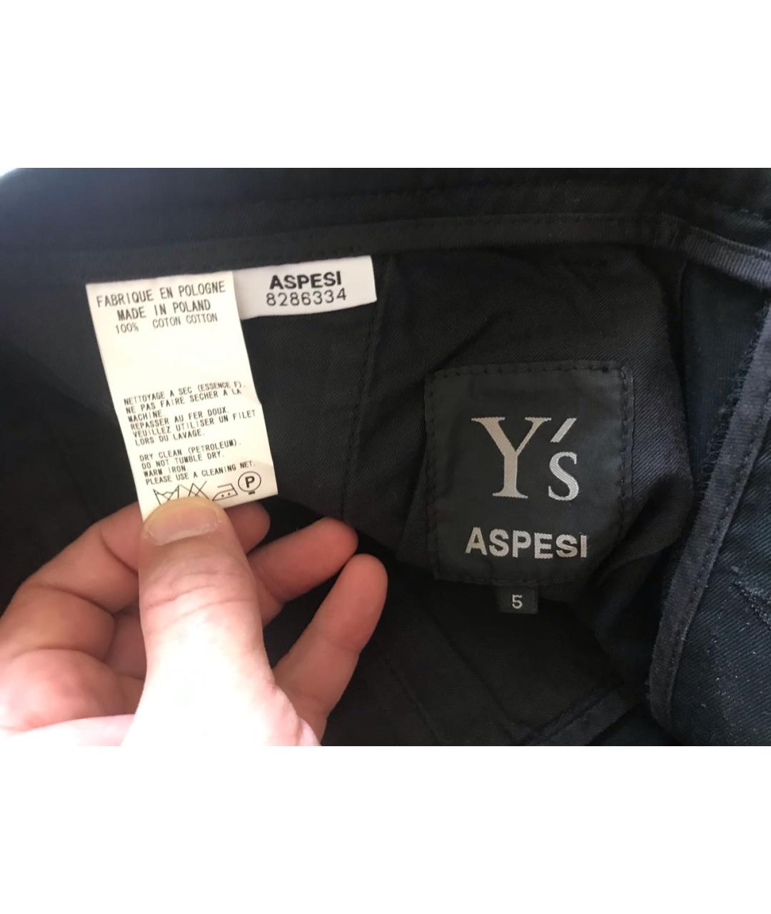 YOHJI YAMAMOTO Черные хлопковые повседневные брюки, фото 4