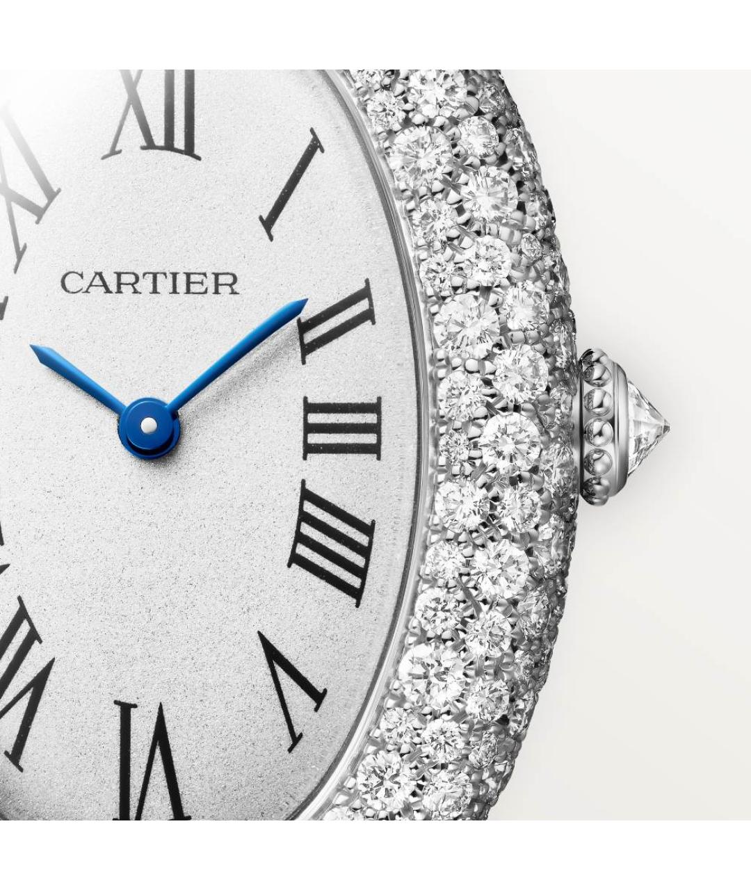 CARTIER Серебряные часы из белого золота, фото 2