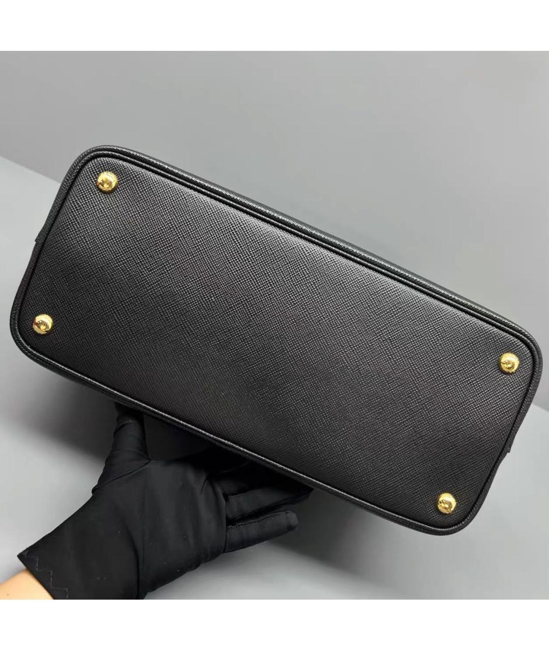 PRADA Черная кожаная сумка тоут, фото 5