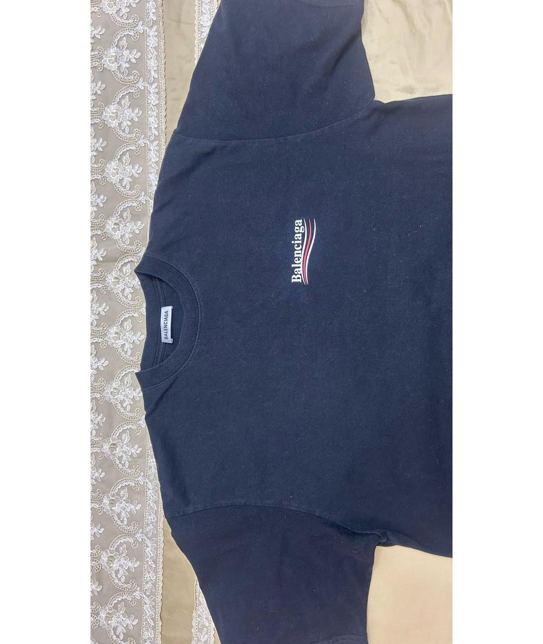 BALENCIAGA Черная футболка, фото 3