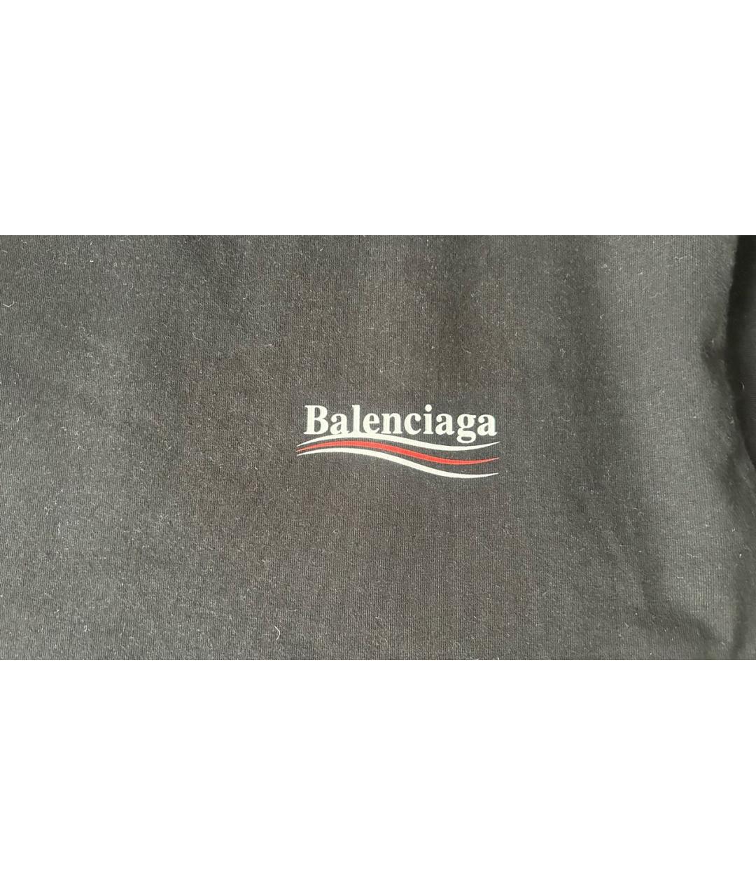 BALENCIAGA Черная футболка, фото 4