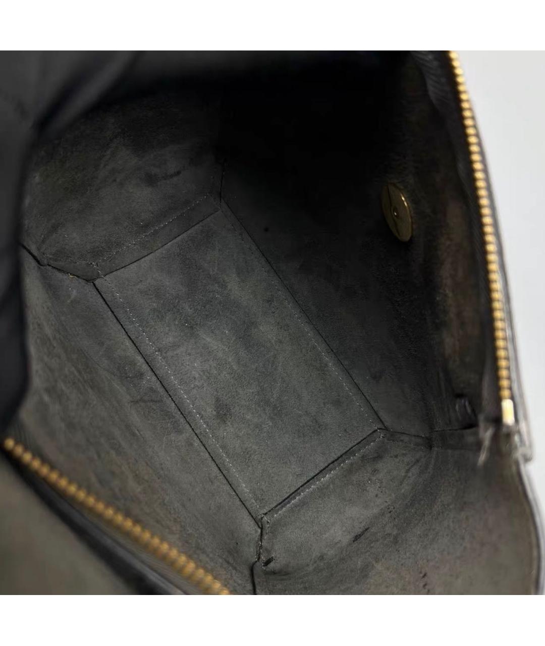 CELINE Антрацитовая кожаная сумка через плечо, фото 8