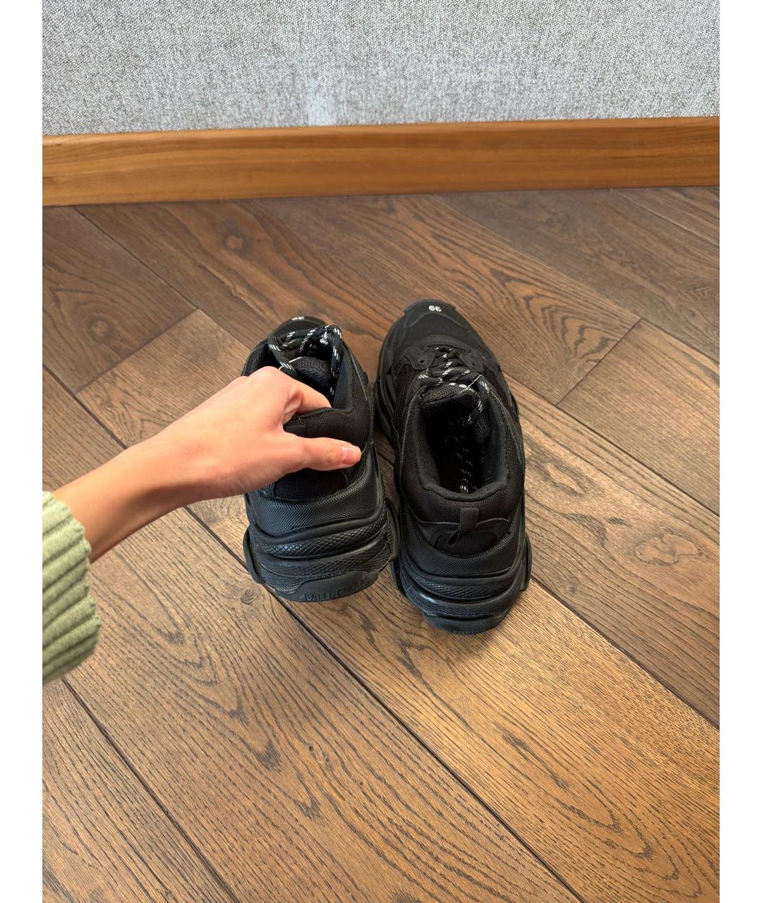 BALENCIAGA Черные кроссовки, фото 4