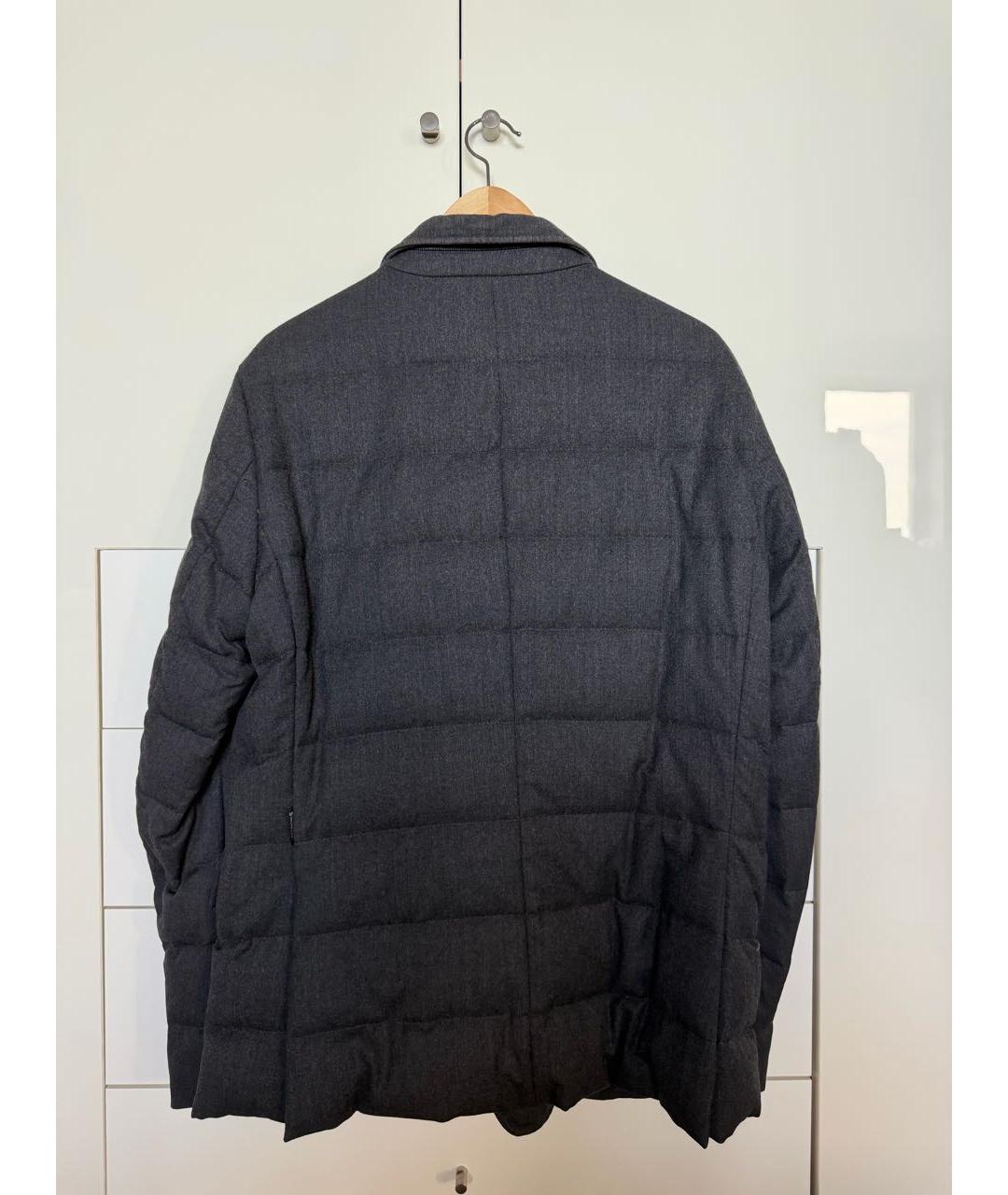 MONCLER Серая шерстяная куртка, фото 2