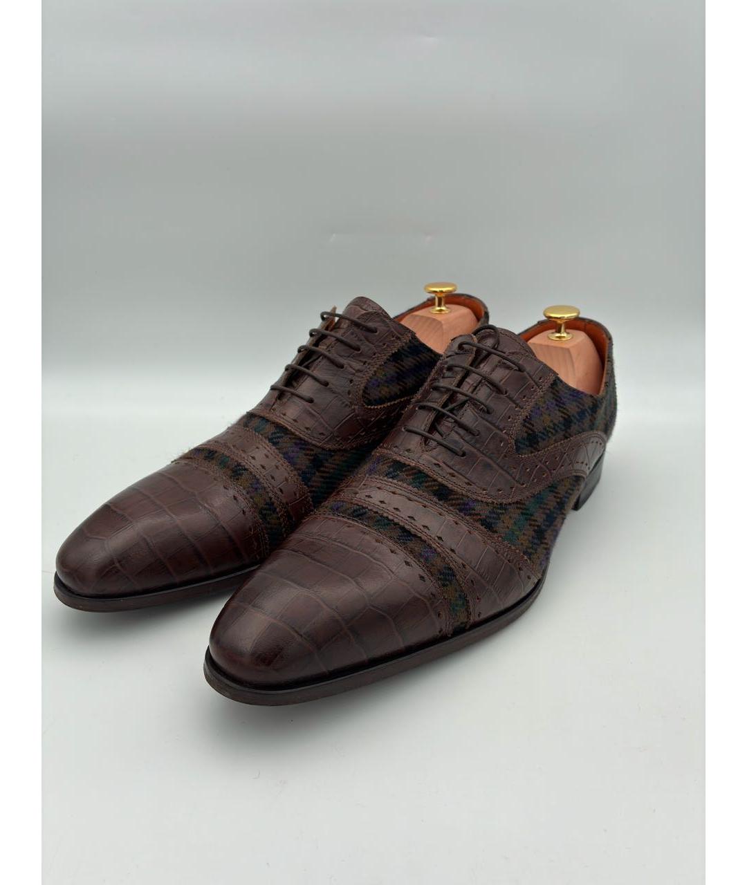 ETRO Коричневые туфли из экзотической кожи, фото 2