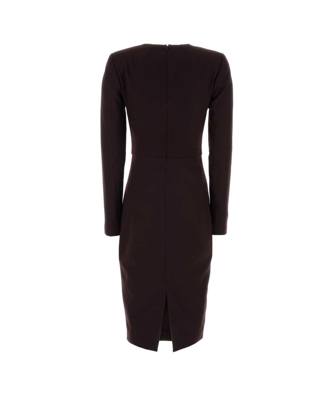 VICTORIA BECKHAM Фиолетовое полиэстеровое повседневное платье, фото 2