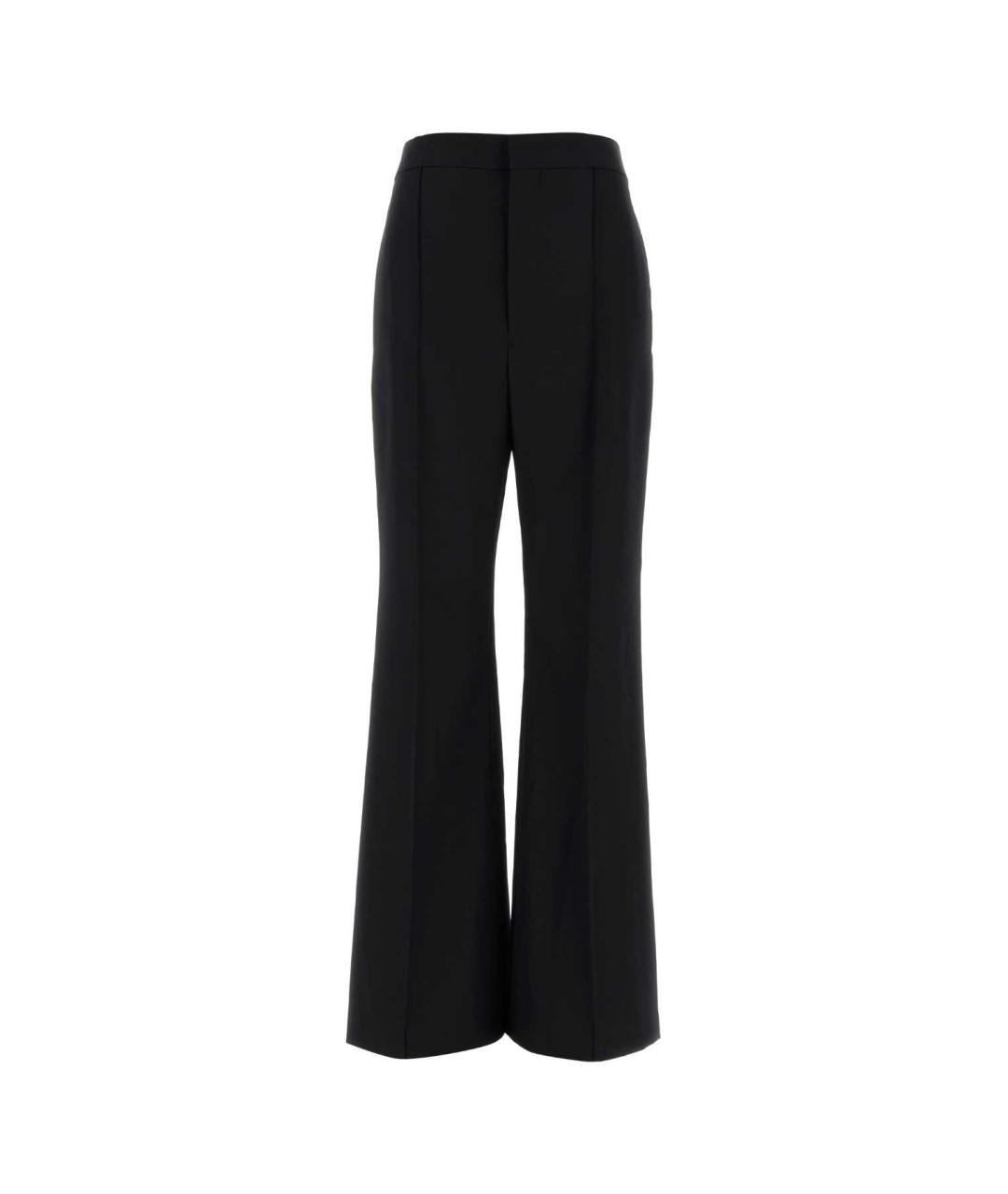 Carven Черные шерстяные прямые брюки, фото 1