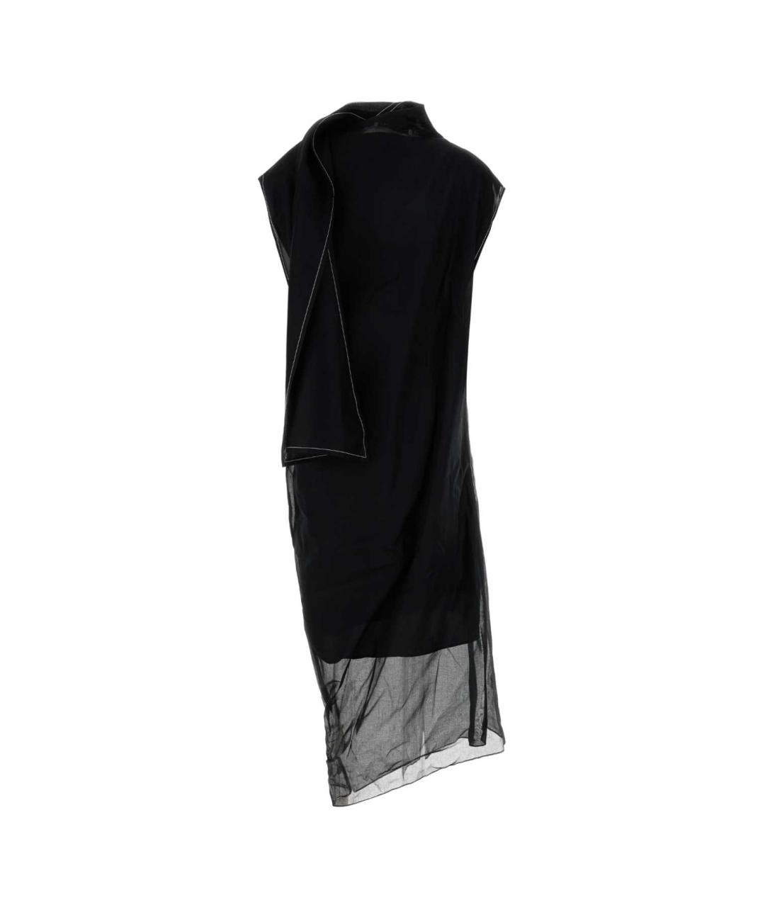 Carven Черное хлопковое платье, фото 2