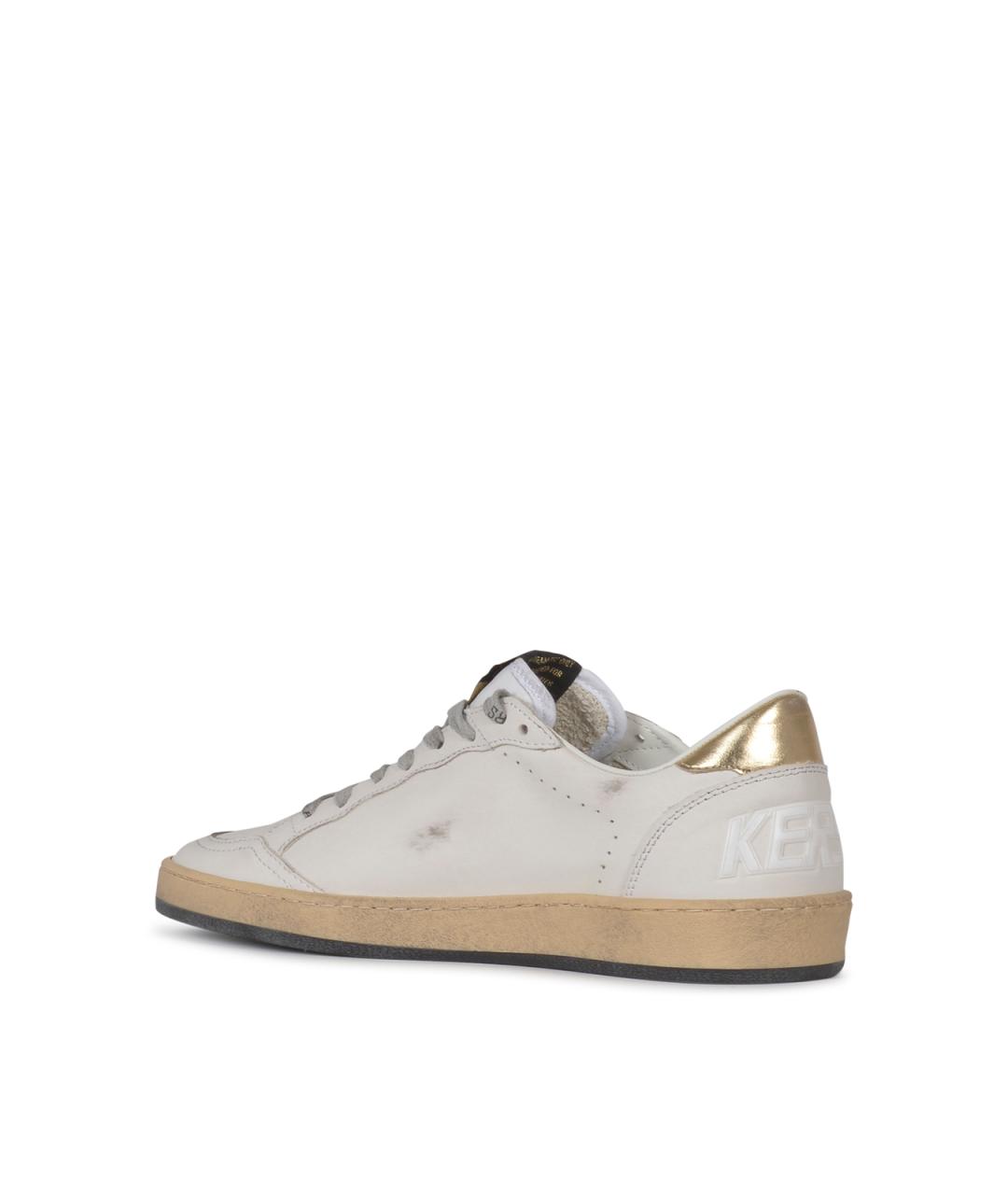 GOLDEN GOOSE Белые кожаные кеды, фото 3