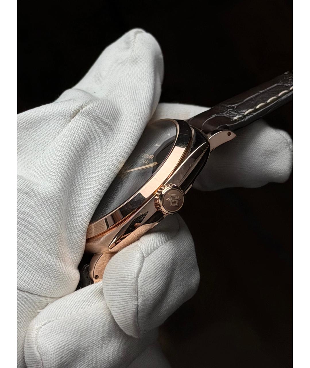 PANERAI Черные часы из розового золота, фото 4