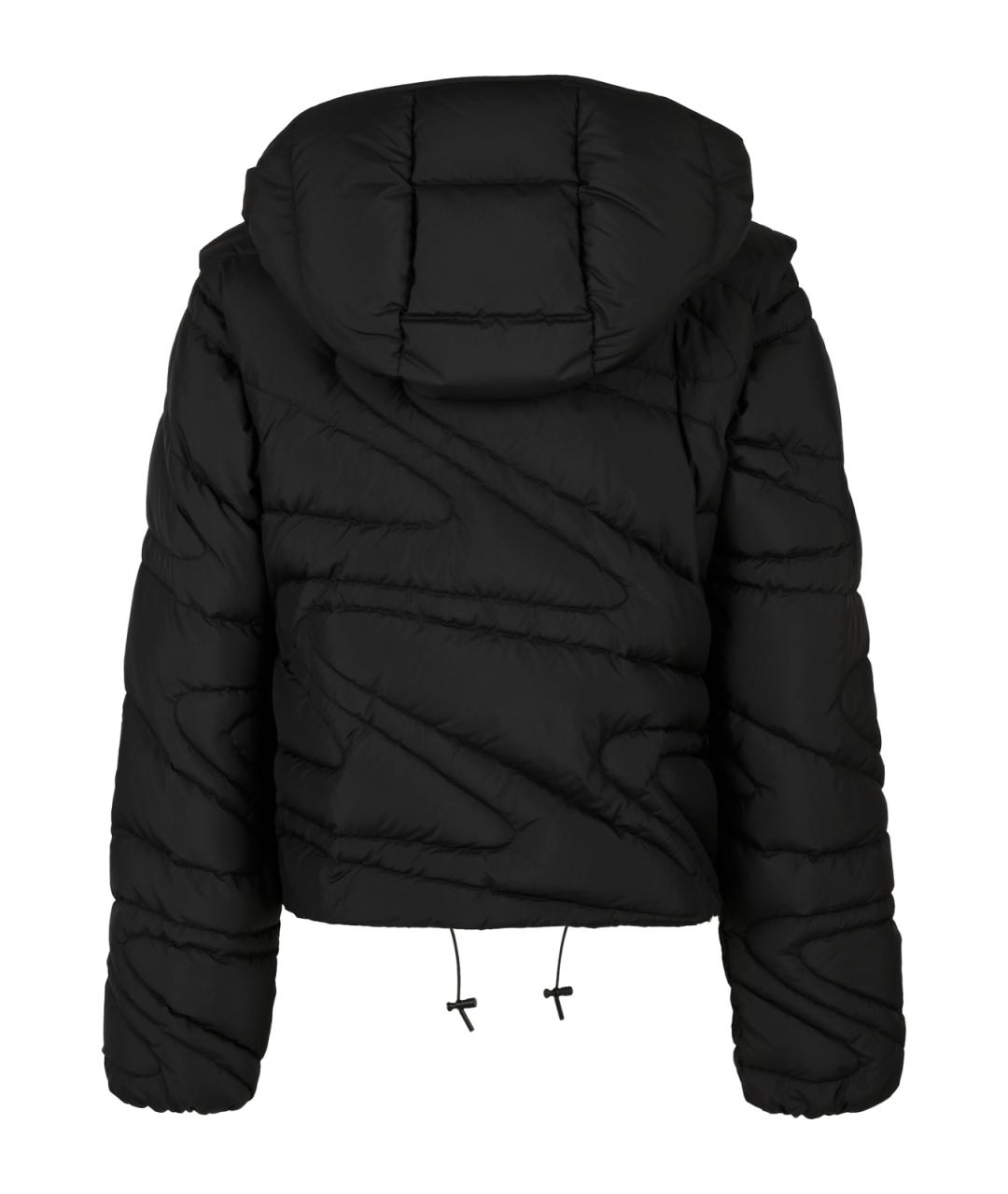 MONCLER Черная полиэстеровая куртка, фото 2