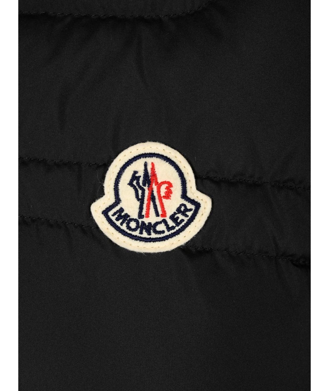 MONCLER Черная полиэстеровая куртка, фото 3