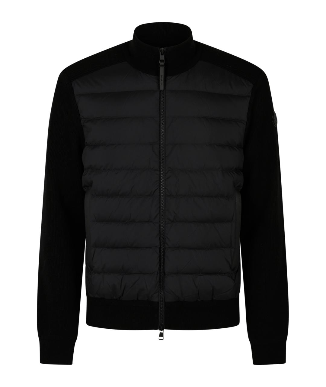 MONCLER Черная шерстяная куртка, фото 1