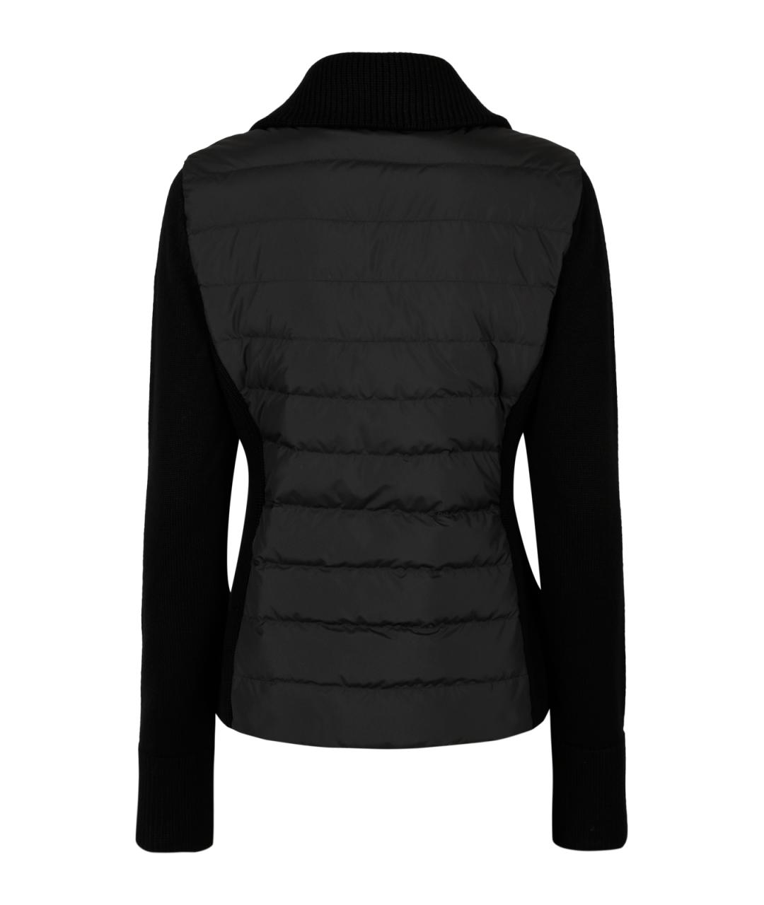 MONCLER Черная шерстяная куртка, фото 2