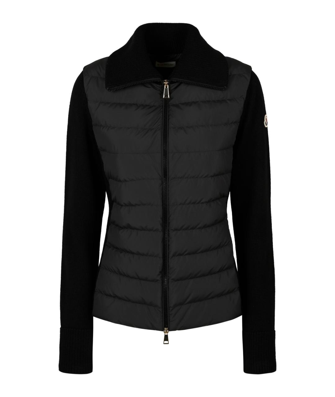 MONCLER Черная шерстяная куртка, фото 1