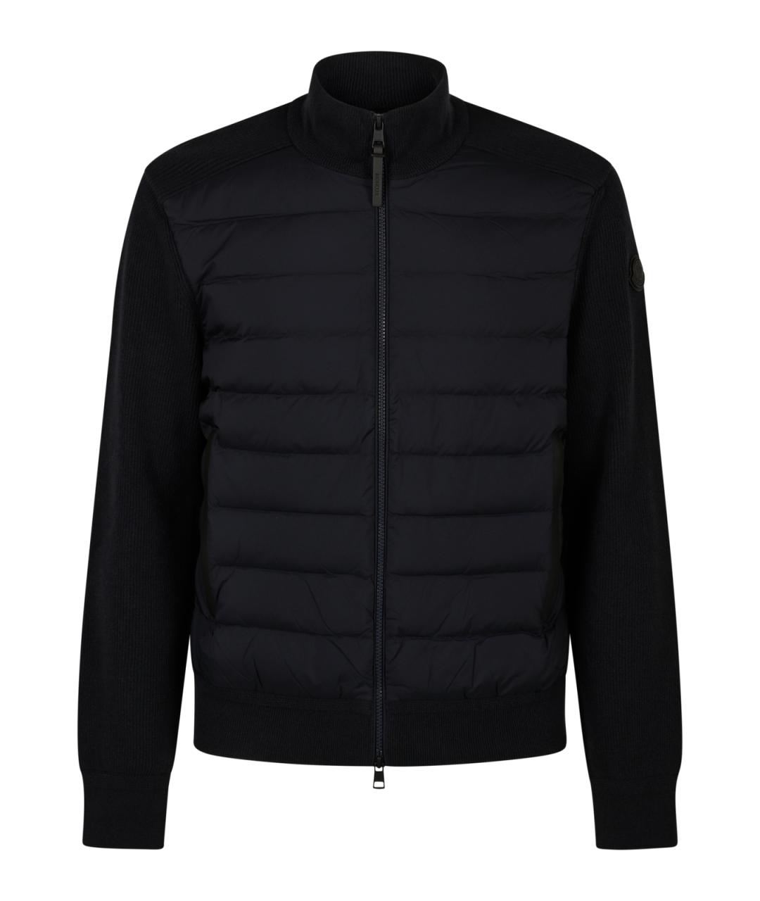 MONCLER Темно-синяя шерстяная куртка, фото 1