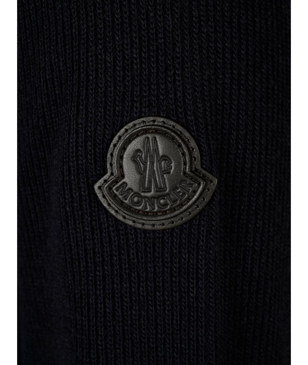 MONCLER Темно-синяя шерстяная куртка, фото 3