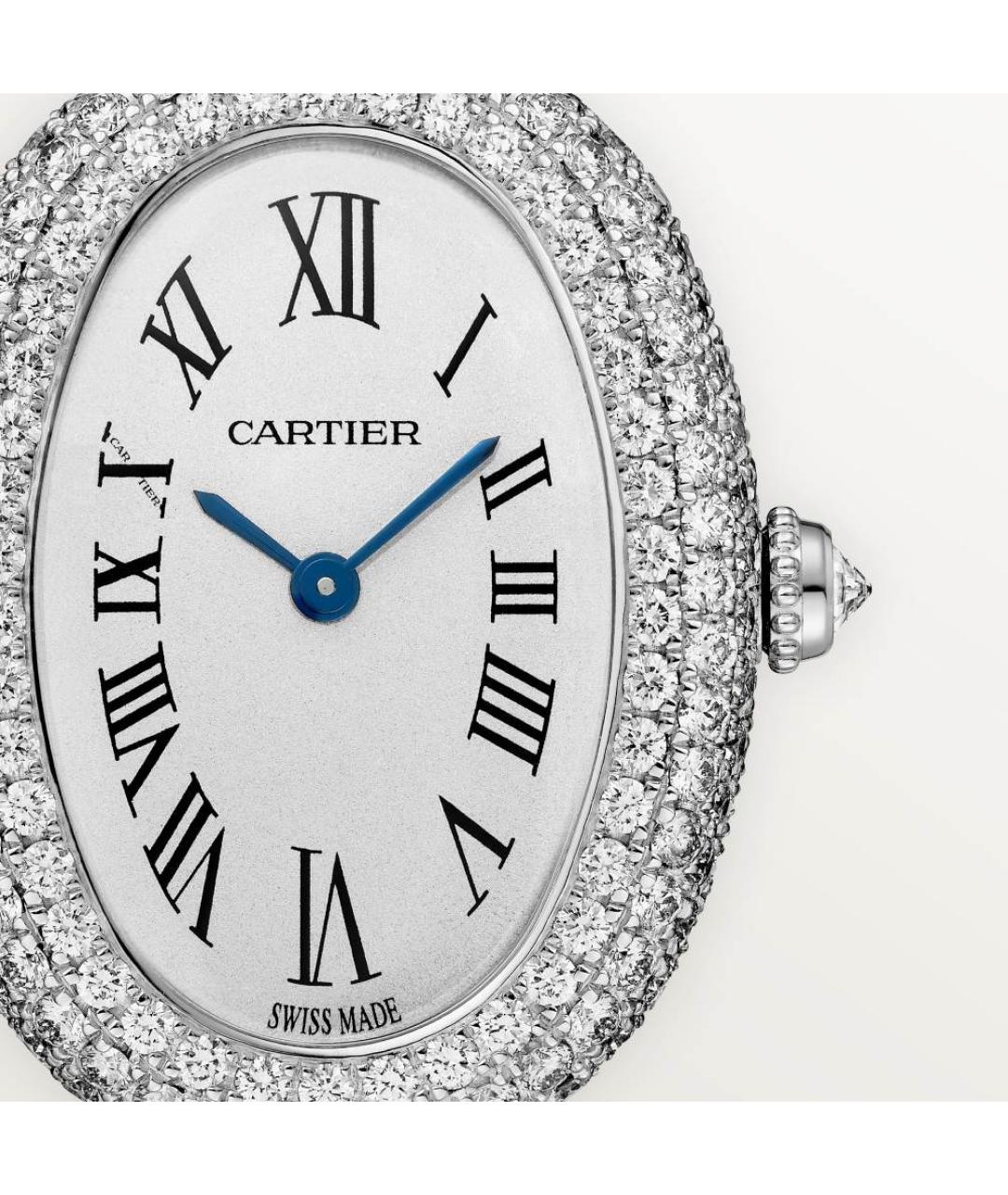 CARTIER Серебряные часы из белого золота, фото 2