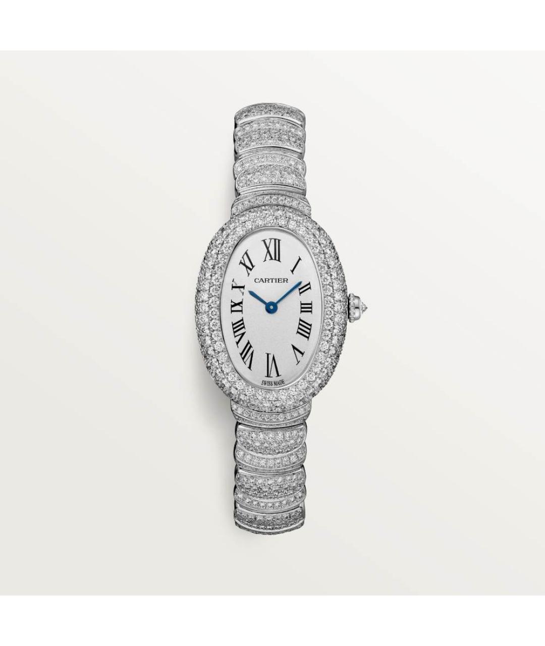 CARTIER Серебряные часы из белого золота, фото 4