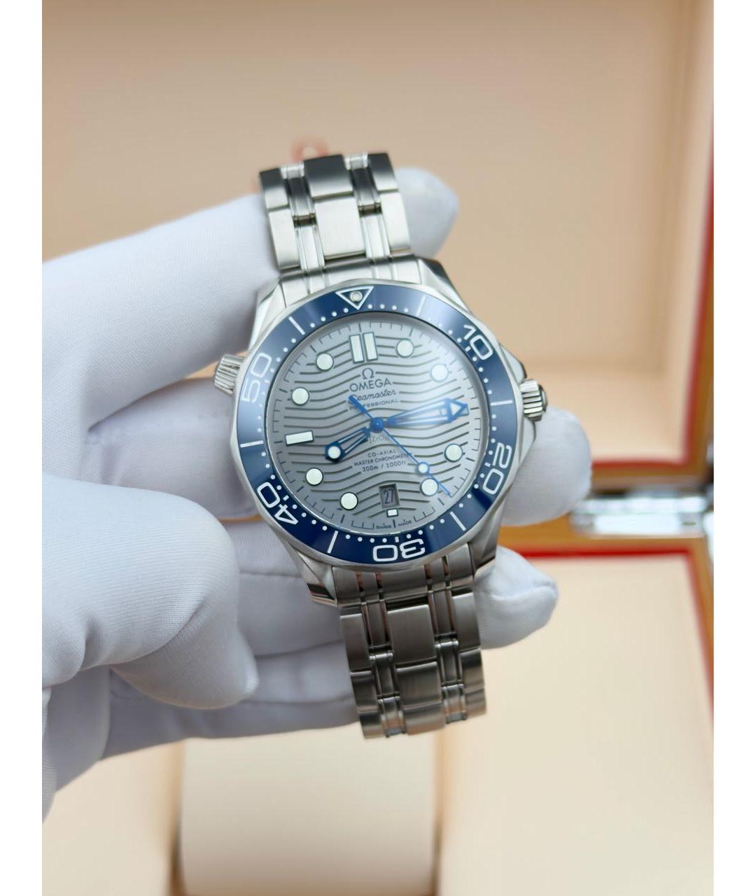 OMEGA Серебряные часы, фото 9