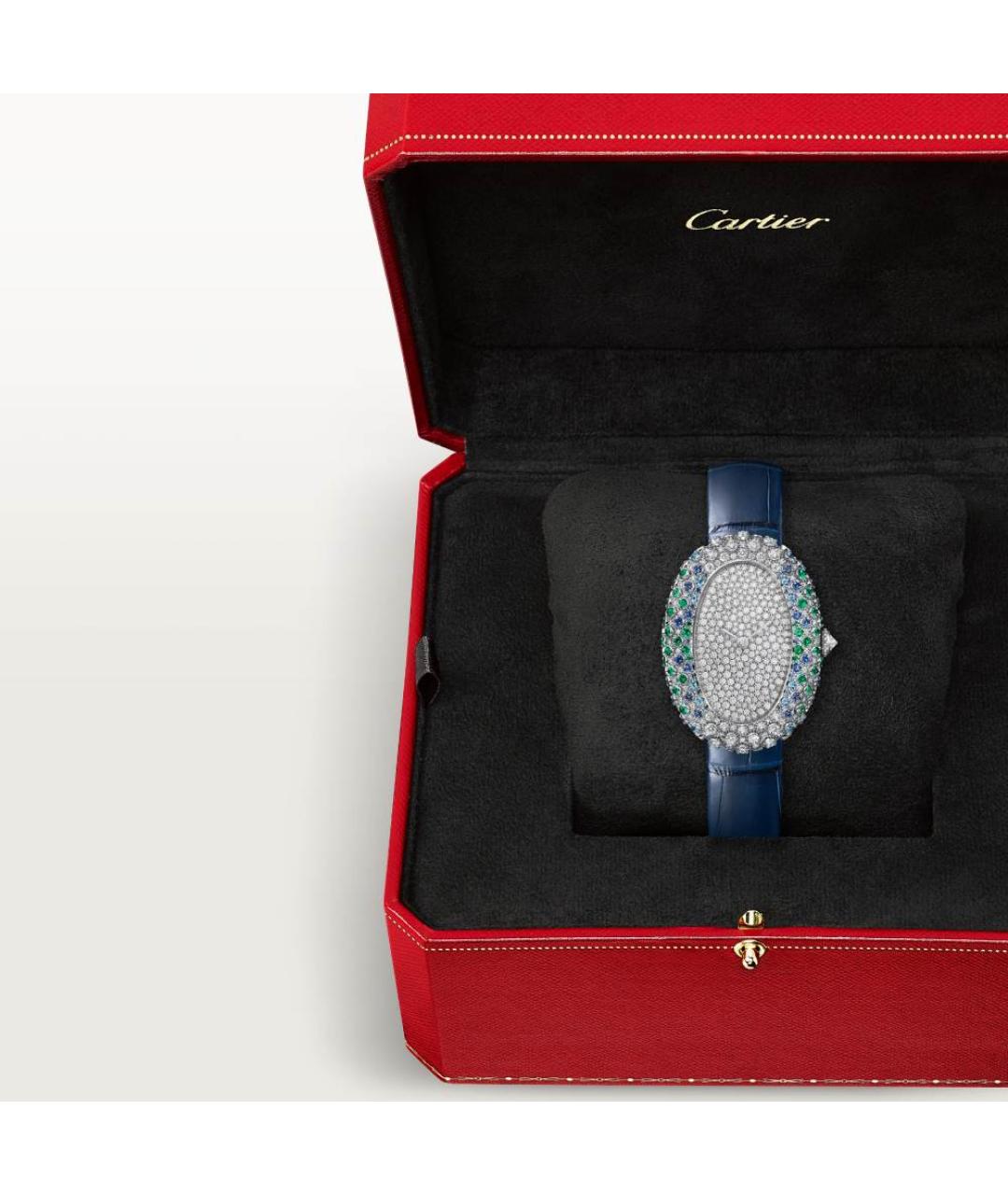 CARTIER Серебряные часы из белого золота, фото 3