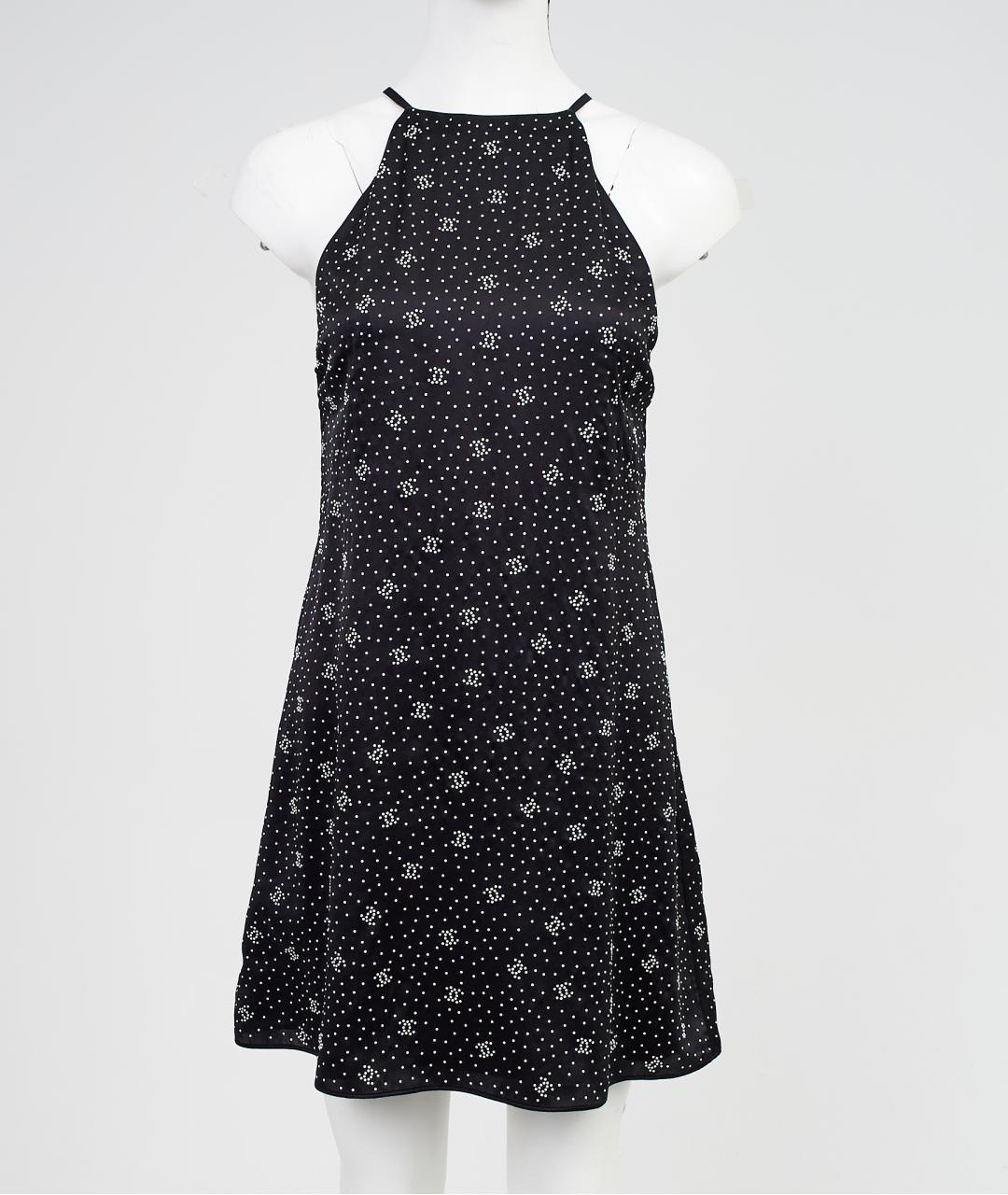 CHANEL Черное хлопковое повседневное платье, фото 6