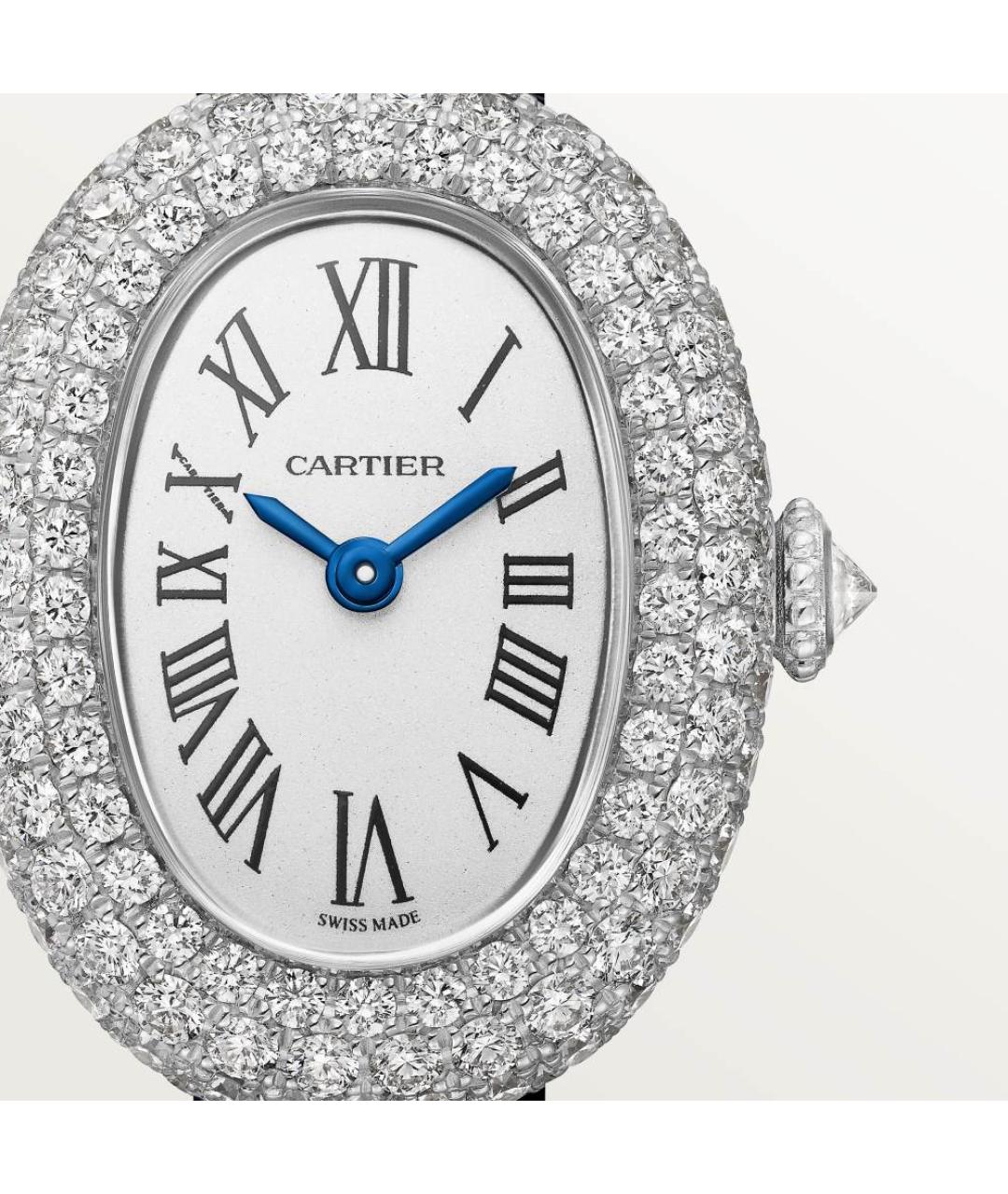 CARTIER Серебряные часы из белого золота, фото 2