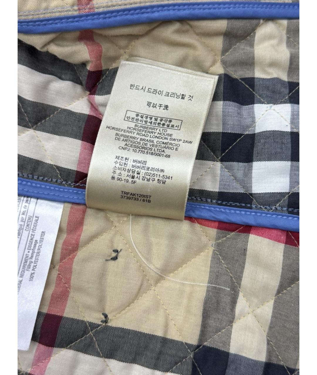 BURBERRY Синяя куртка, фото 8