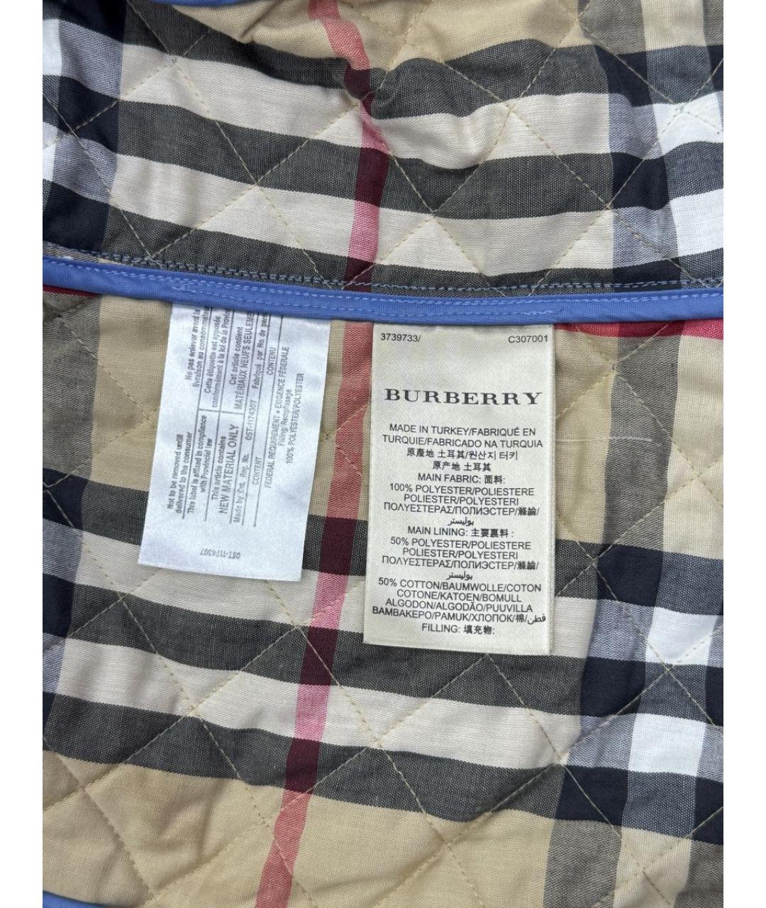 BURBERRY Синяя куртка, фото 6