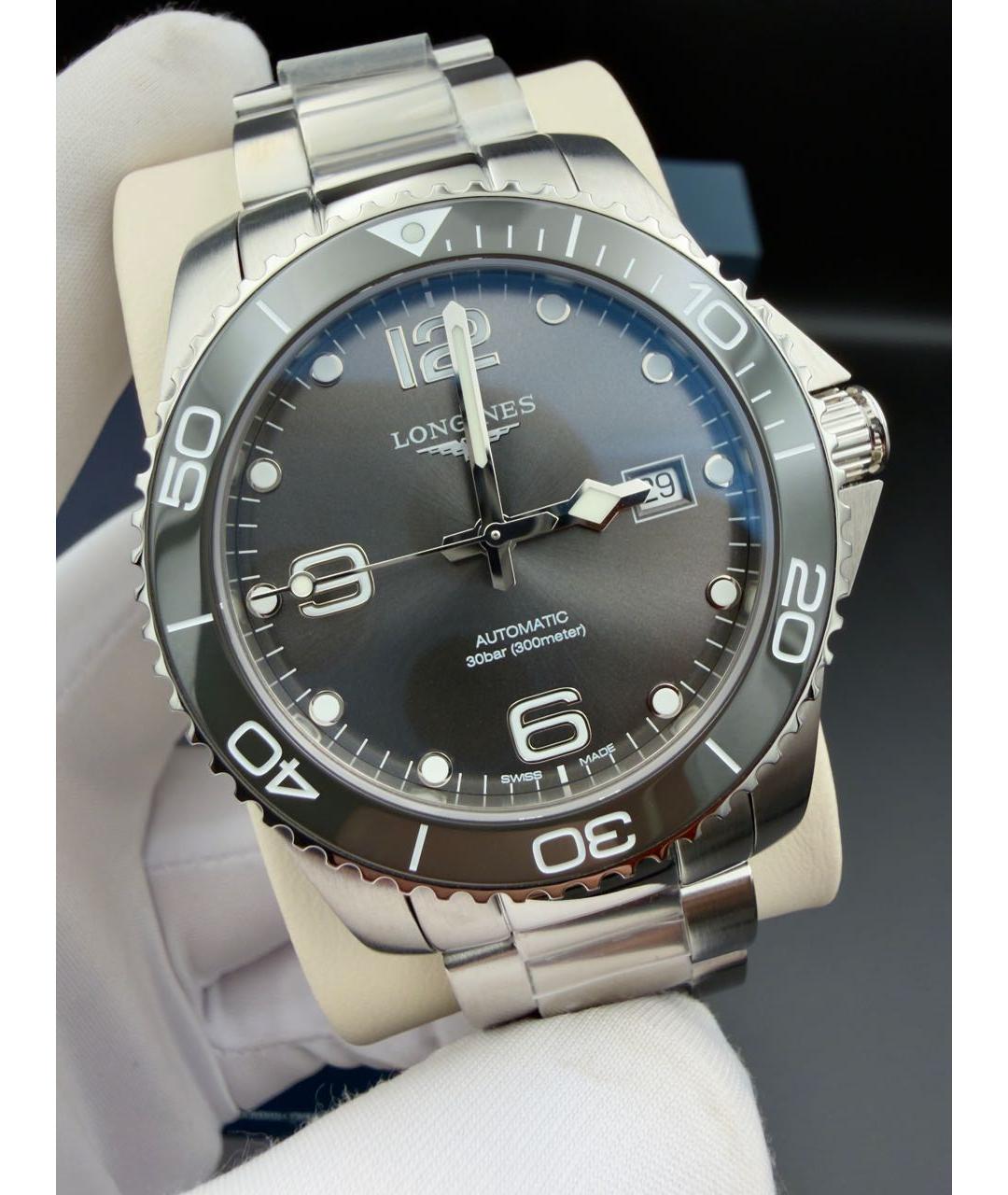 LONGINES Серебряные стальные часы, фото 3