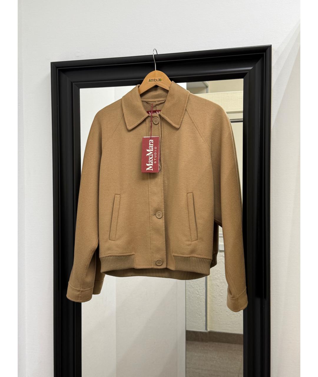 MAX MARA STUDIO Бежевая куртка, фото 2