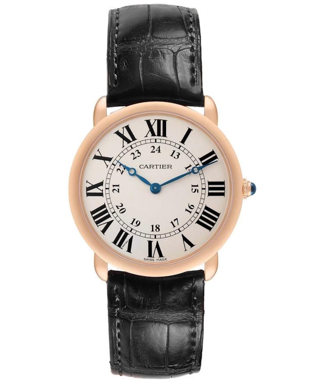 CARTIER Бежевые часы из розового золота, фото 1