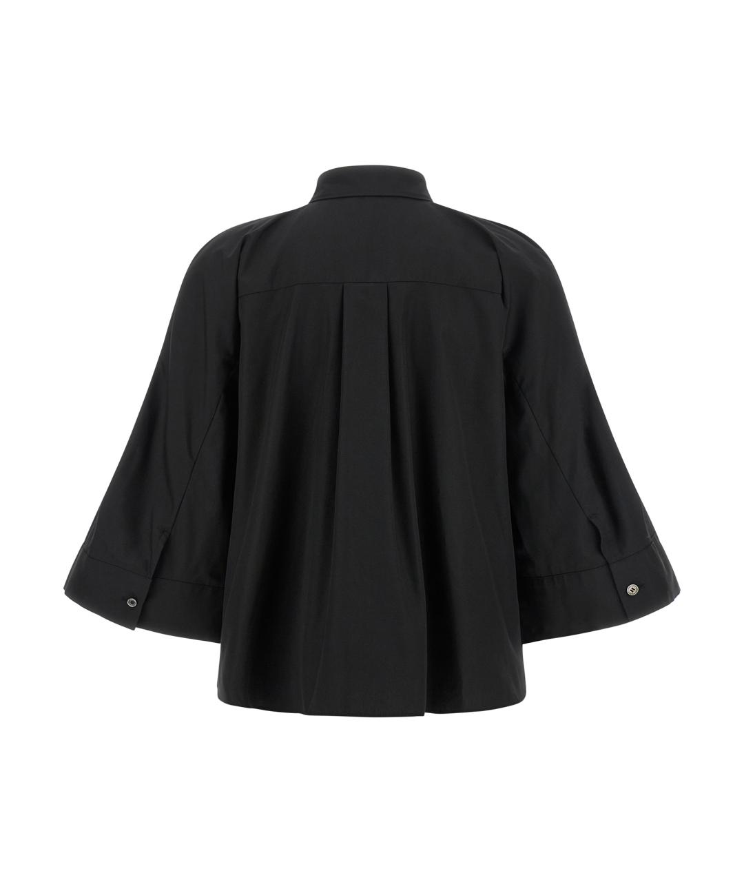 SACAI Черная хлопковая рубашка, фото 2