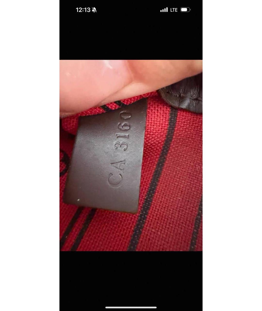 LOUIS VUITTON Коричневая сумка с короткими ручками из лакированной кожи, фото 8