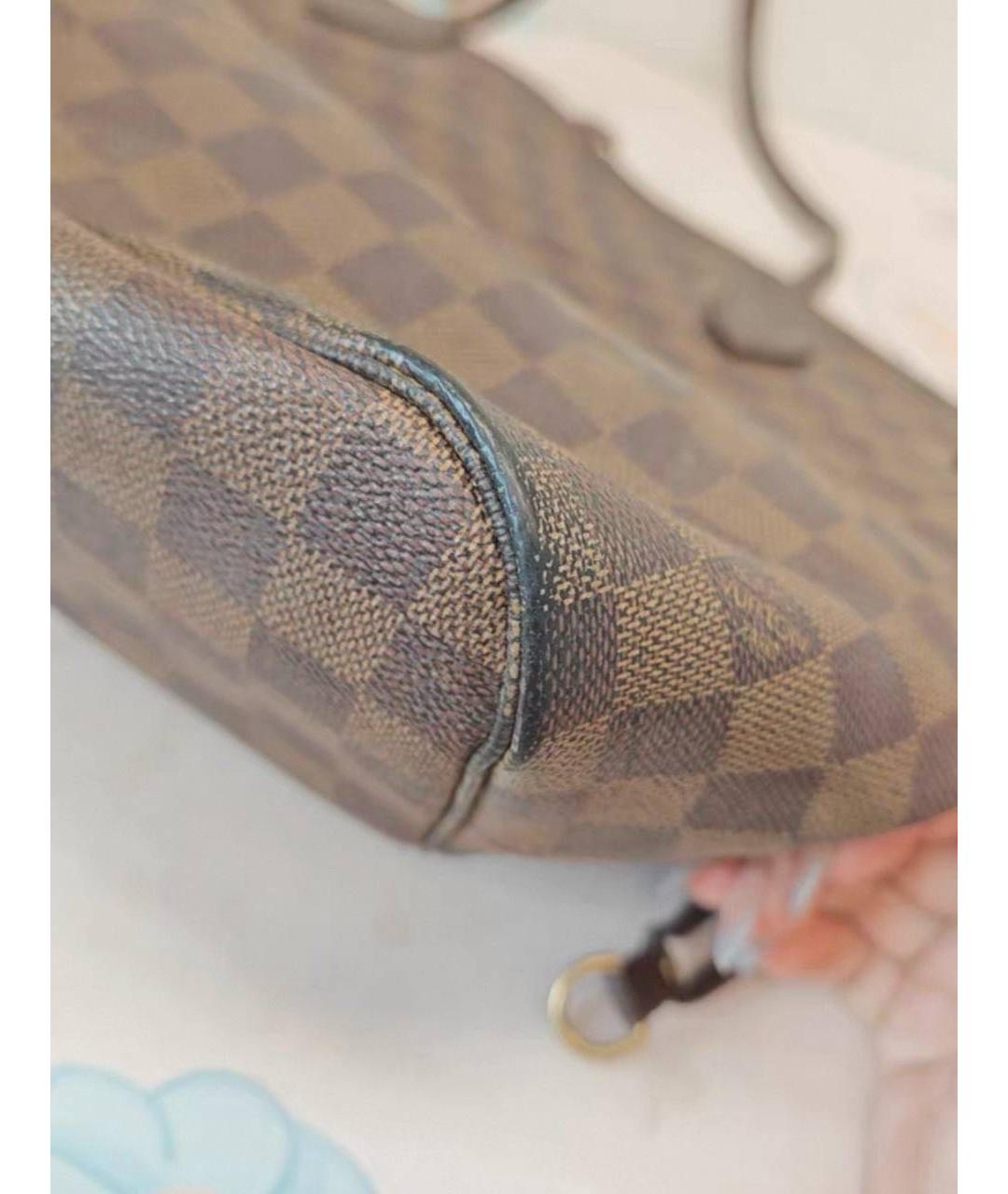 LOUIS VUITTON Коричневая сумка с короткими ручками из лакированной кожи, фото 2