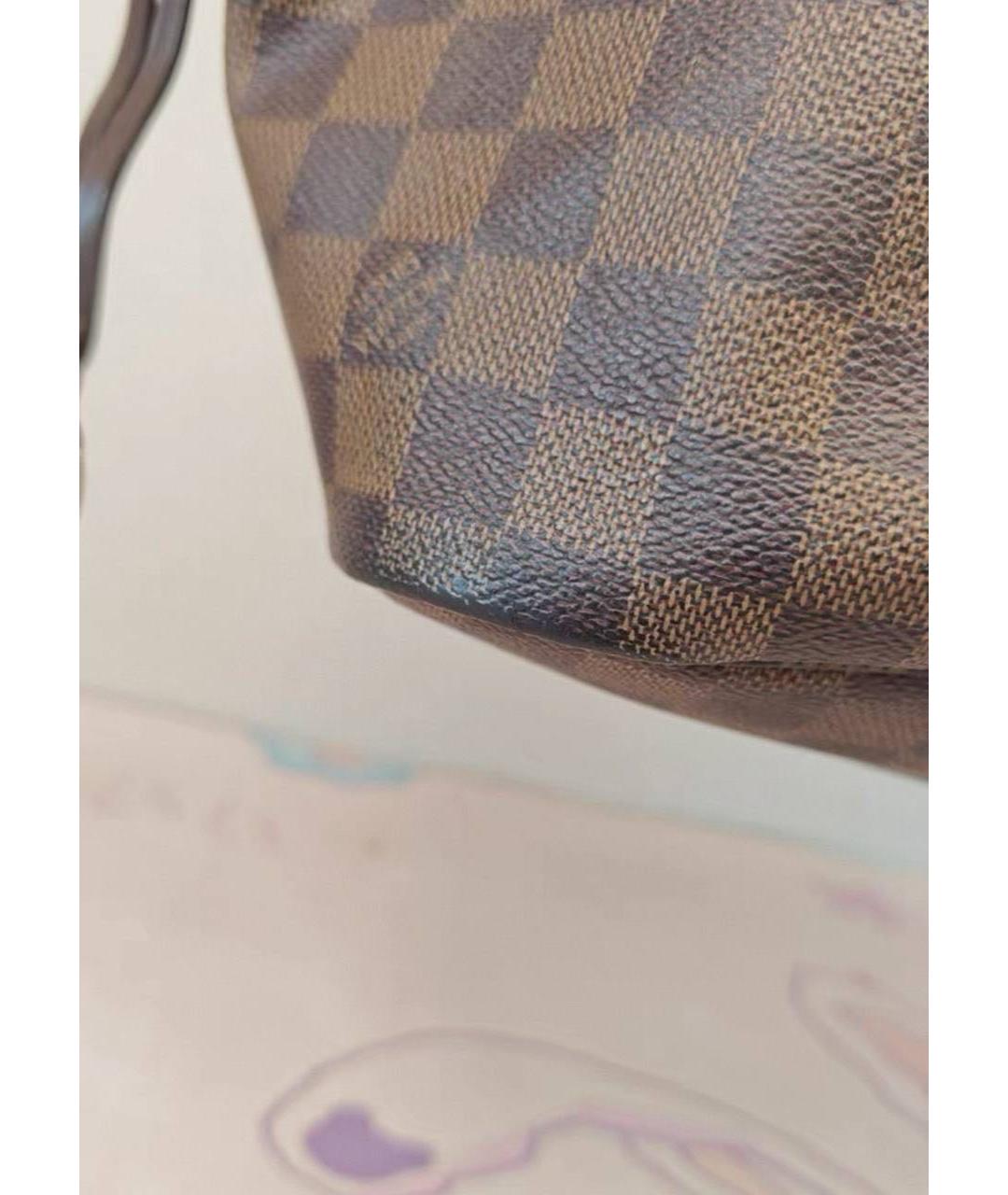 LOUIS VUITTON Коричневая сумка с короткими ручками из лакированной кожи, фото 7
