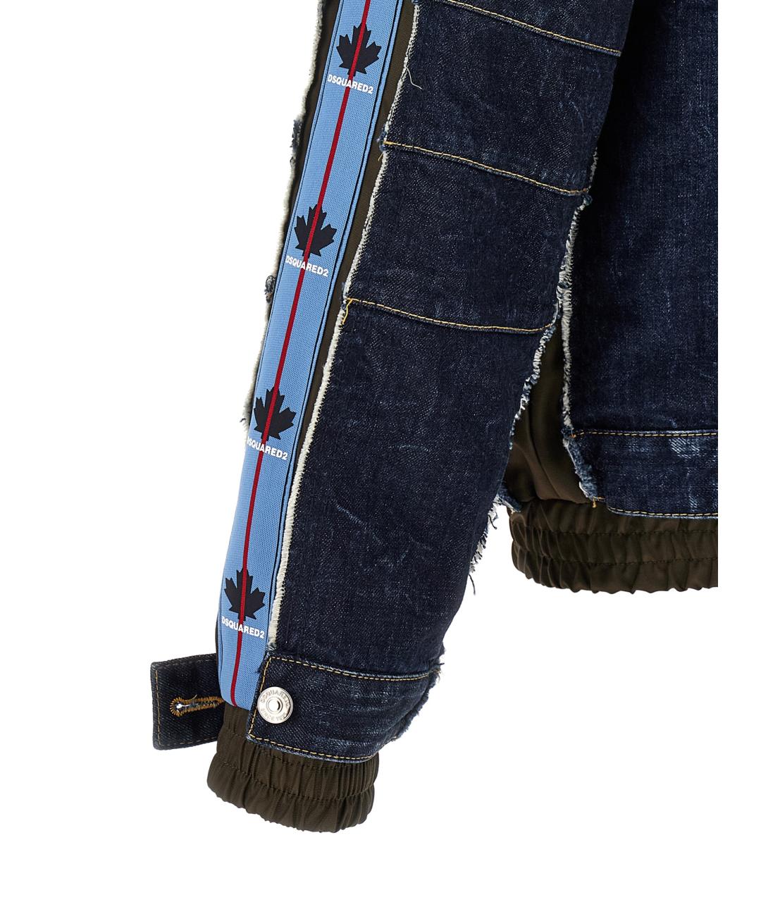 DSQUARED2 Синяя хлопковая куртка, фото 4