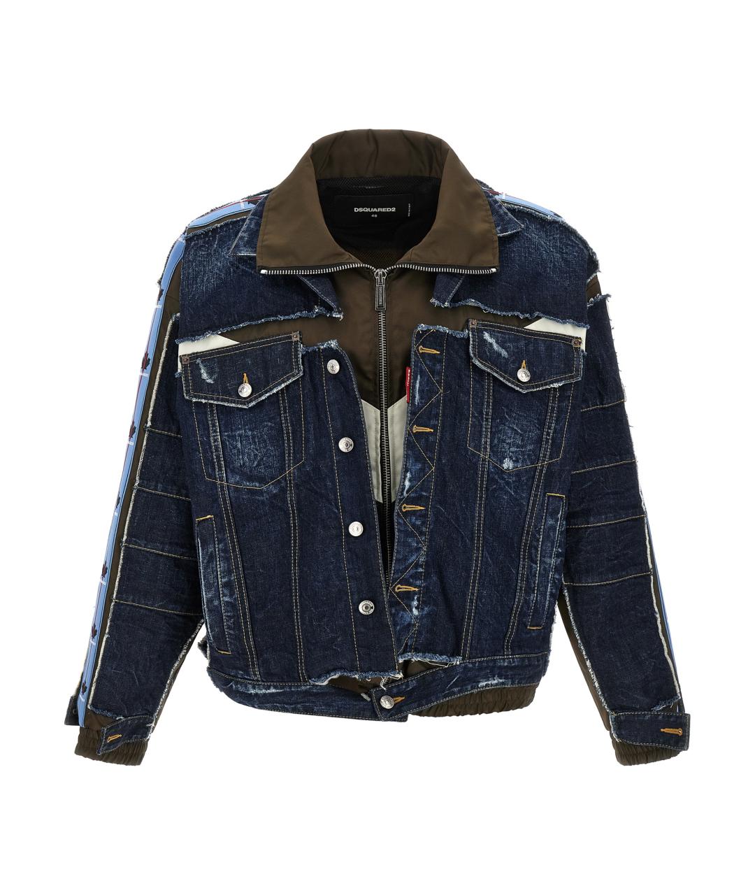 DSQUARED2 Синяя хлопковая куртка, фото 1