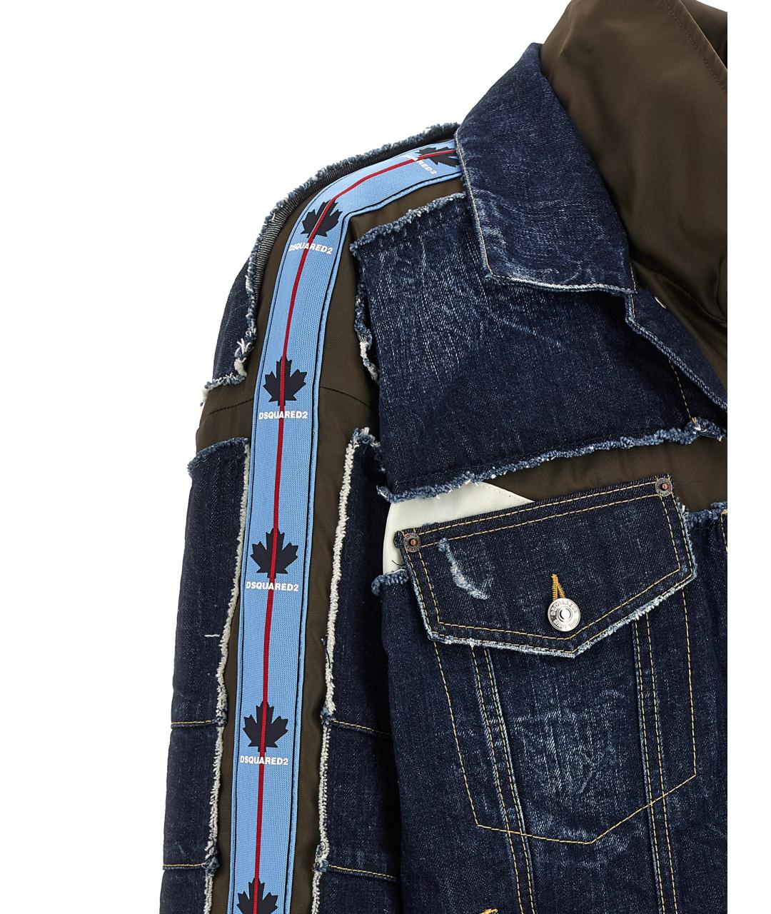 DSQUARED2 Синяя хлопковая куртка, фото 5